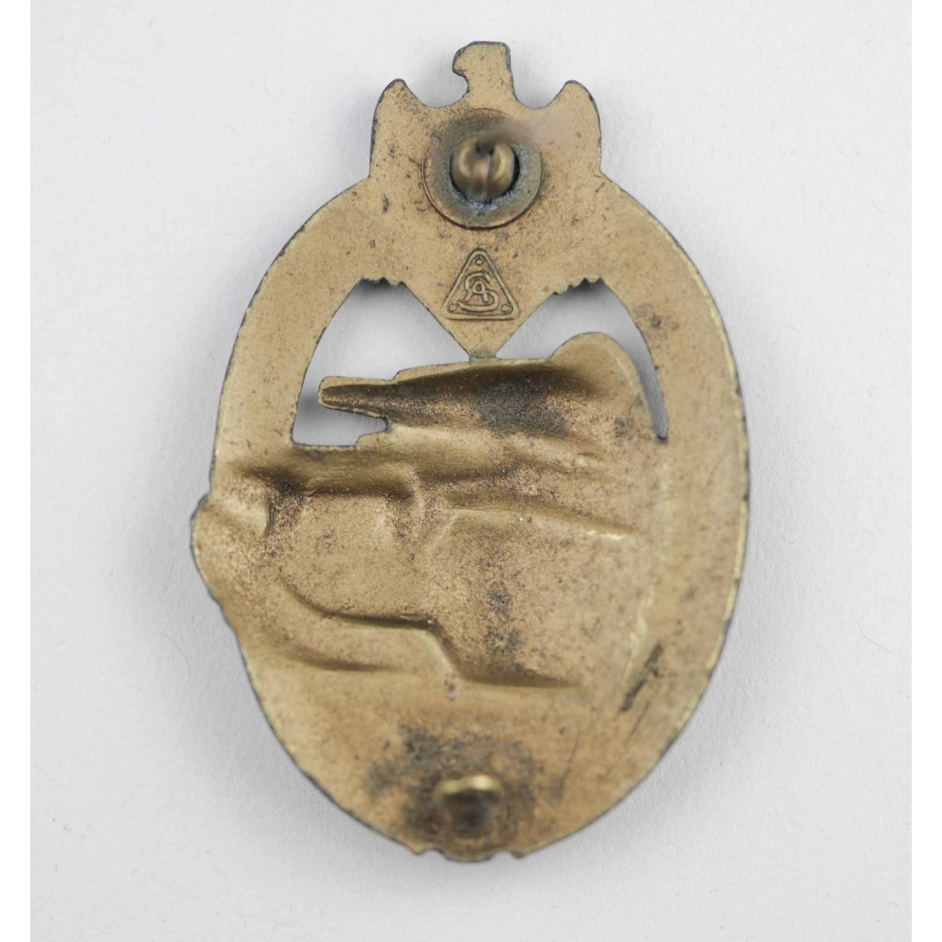 Panzerkampfabzeichen in Bronze Herst. 'AS' im Dreieck — image 5