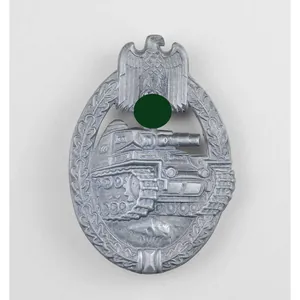 Panzerkampfabzeichen in Silber Wiedmann 'ÜÜ'