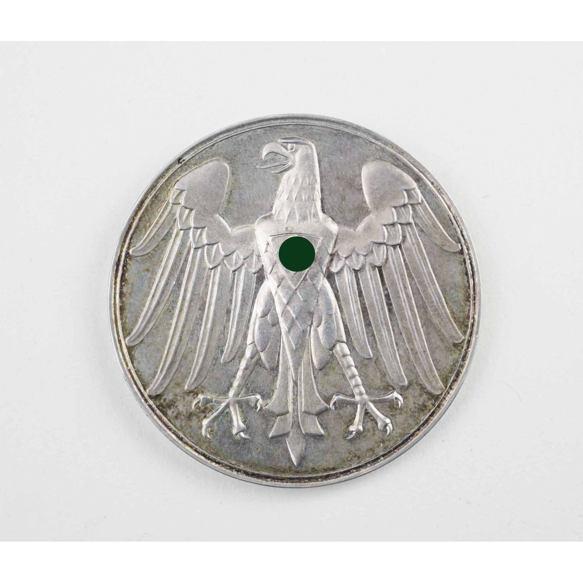 Erinnerungsmedaille 'Für Rettung aus Gefahr' große Ausführung 835 Silber 50mm im Etui! — image 2