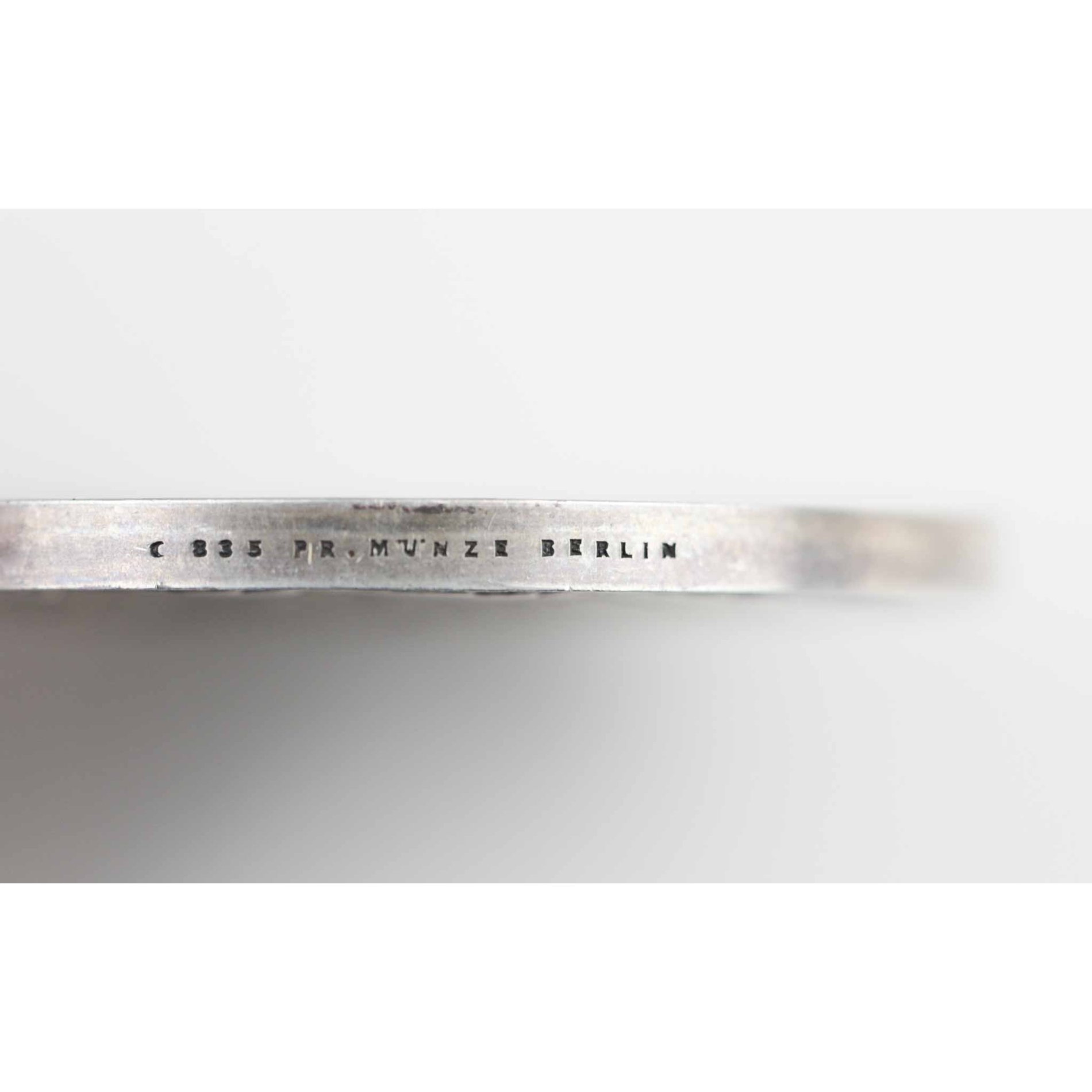 Erinnerungsmedaille 'Für Rettung aus Gefahr' große Ausführung 835 Silber 50mm im Etui! — image 4