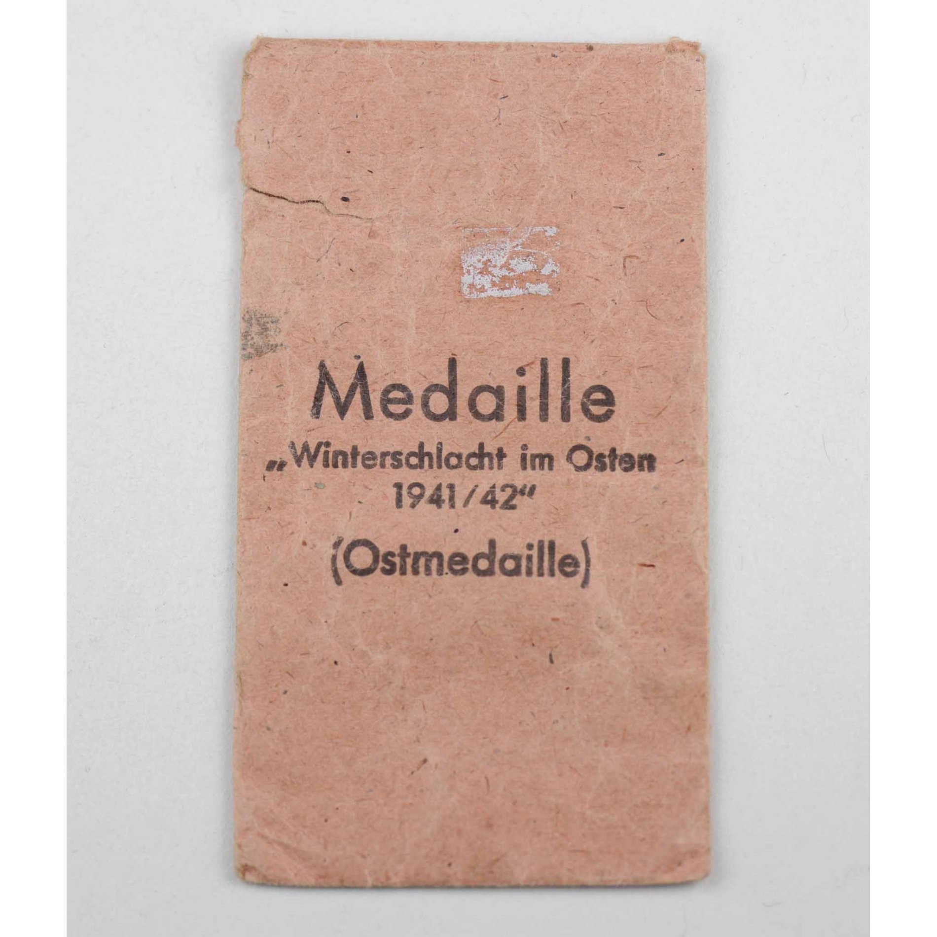 Winterschlacht im Osten Ostmedaille 1941/42 in Verleihungstüte Zimmermann — image 4