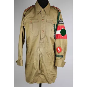 HJ-Bluse eines Hitlerjungen mit Ärmelband