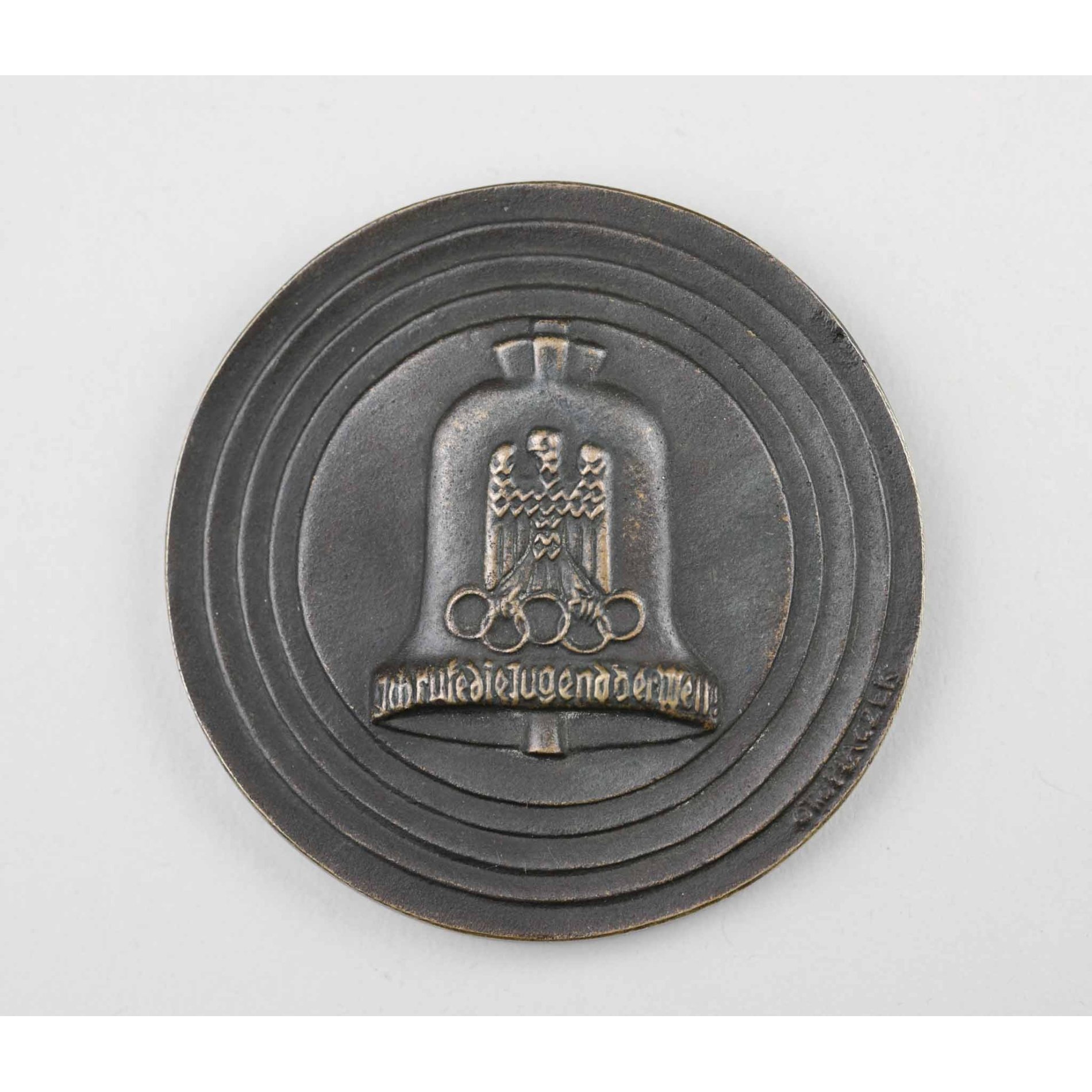 1936 Bronze Medaille Olympische Spiele 'Ich rufe die Jugend der Welt' Otto Placzek — image 3