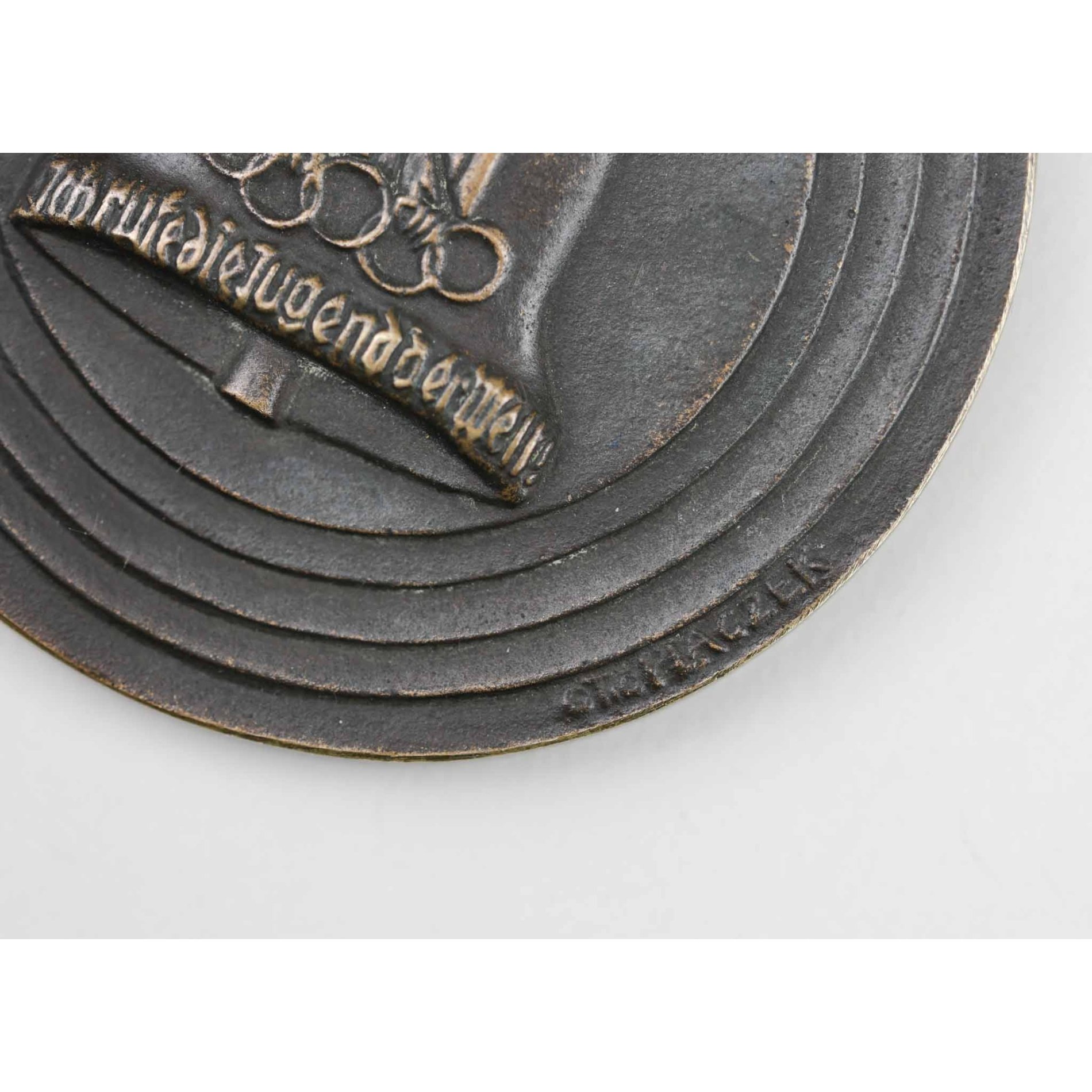 1936 Bronze Medaille Olympische Spiele 'Ich rufe die Jugend der Welt' Otto Placzek — image 4