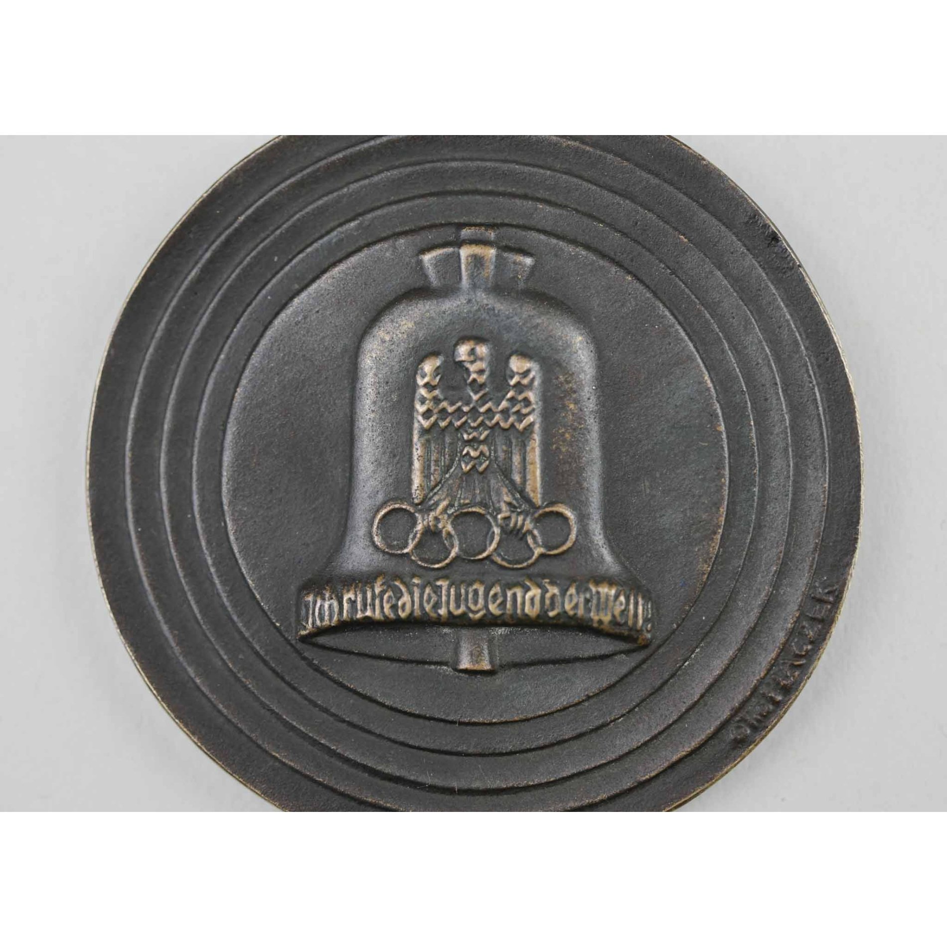 1936 Bronze Medaille Olympische Spiele 'Ich rufe die Jugend der Welt' Otto Placzek — image 5