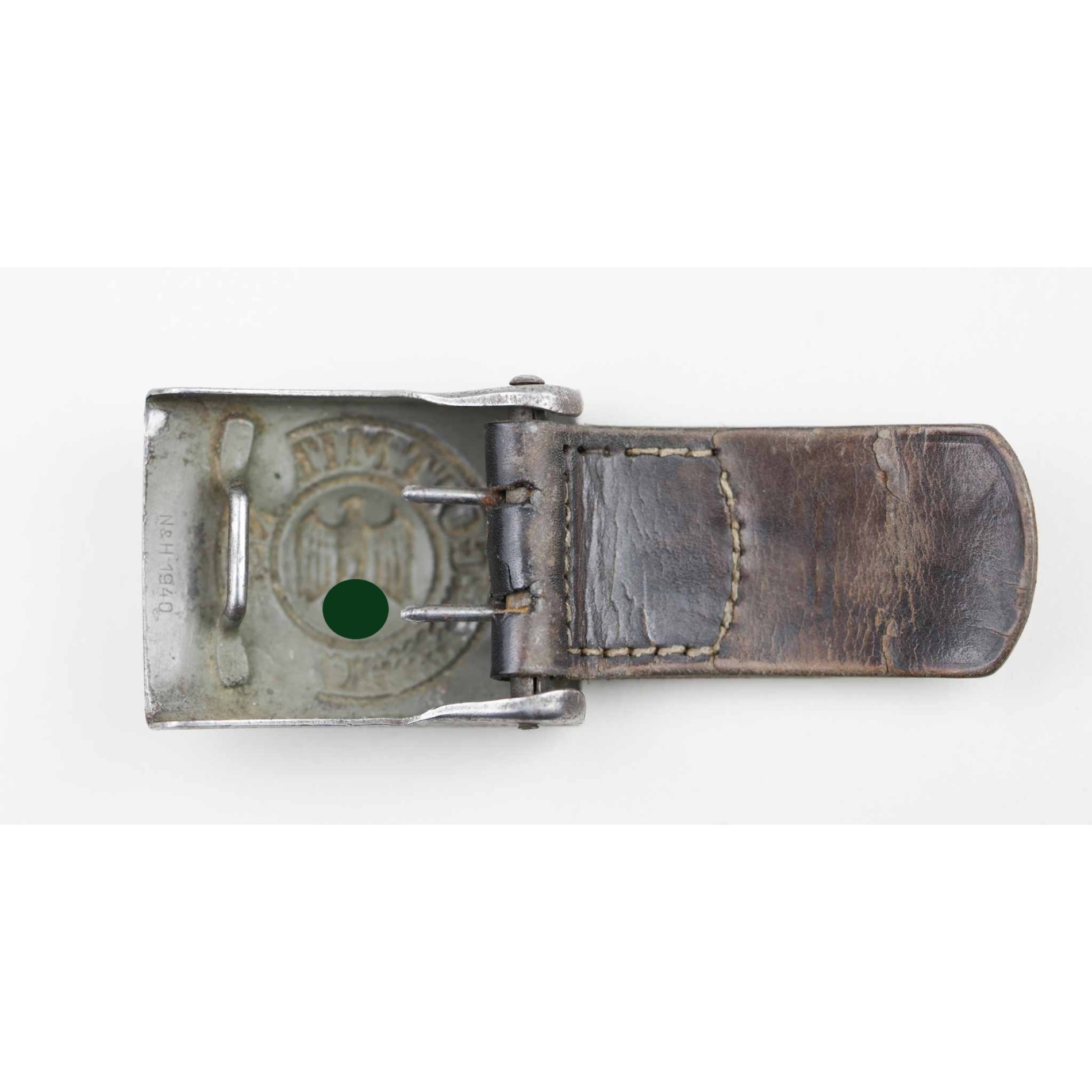 Wehrmacht Heer Koppelschloss für Mannschaften N&H 1940 — image 3