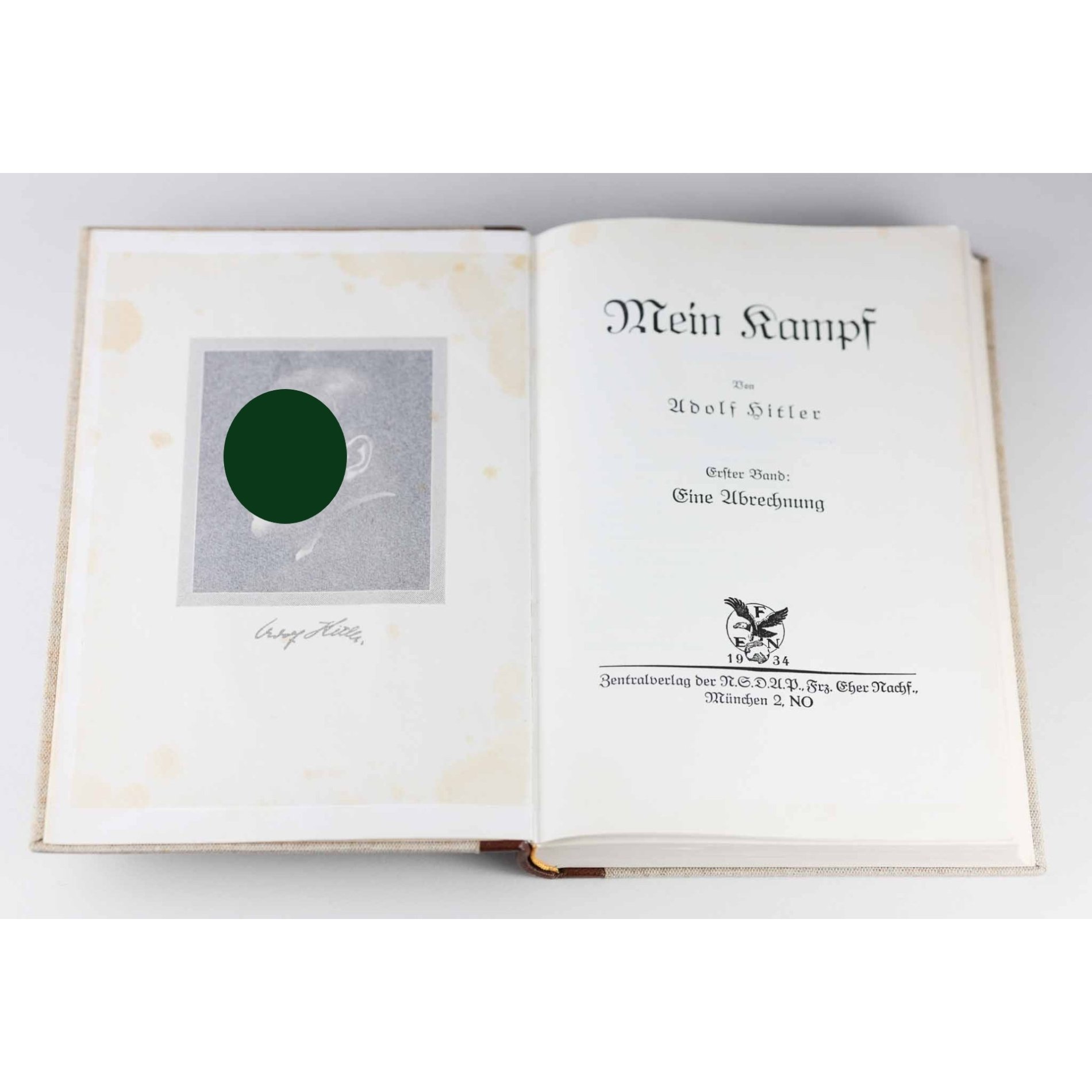 Geschenkausgabe Band 1 und Band 2 'Mein Kampf' Leder im Schuber — image 5