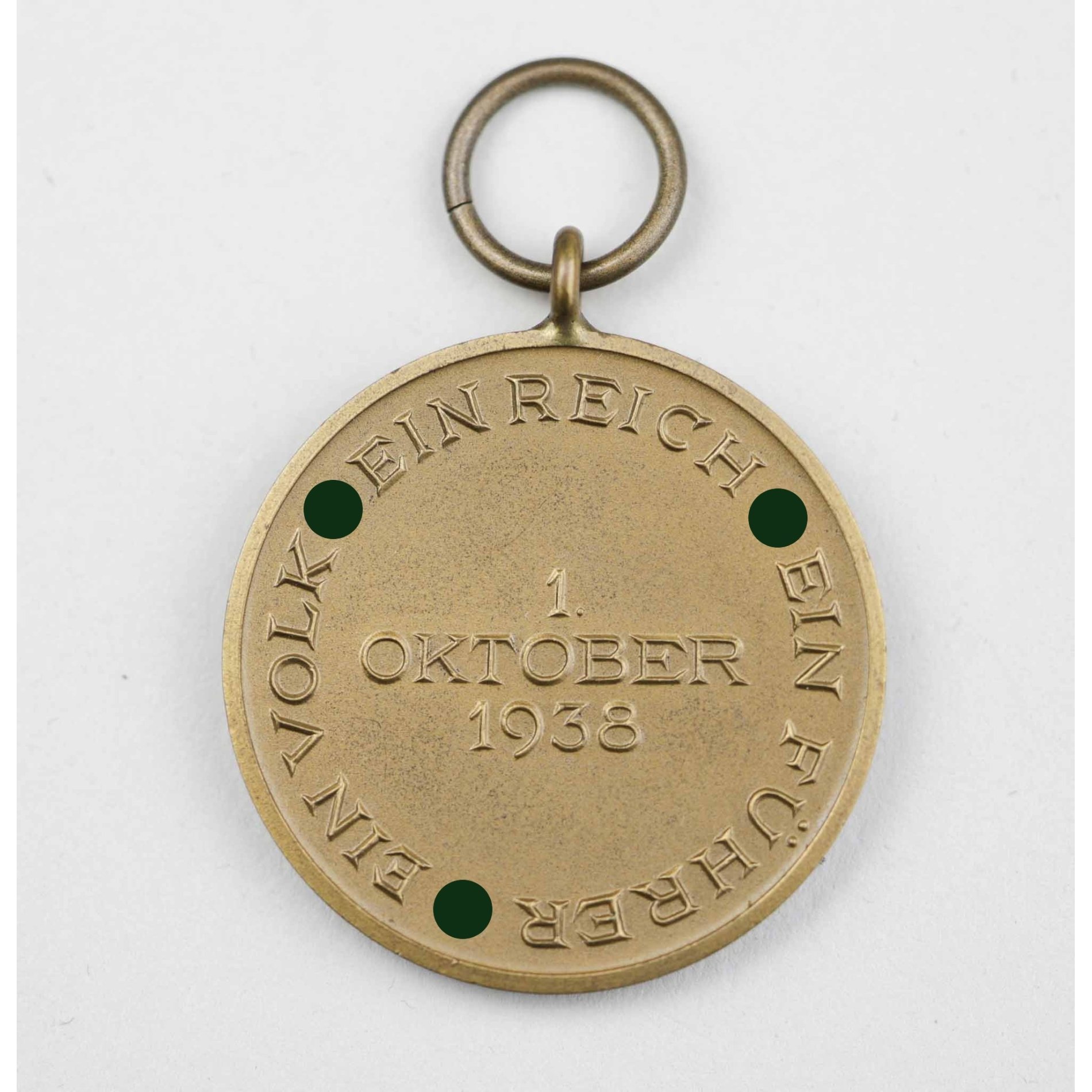 Medaille zur Erinnerung an den 1. Oktober 1938 (Sudetenland-Medaille) in Verleihungstüte, MINT — image 3