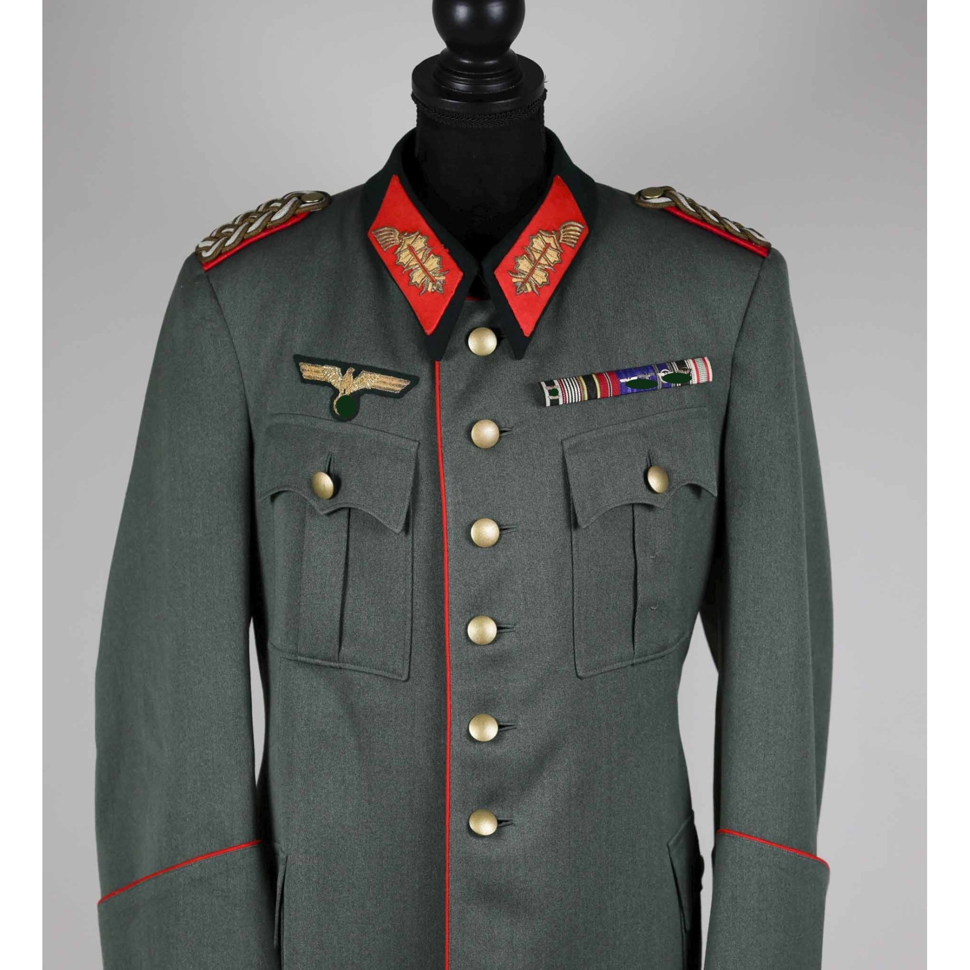 Wehrmacht Heer Feldbluse vom Generalmajor mit Feldspange Zustand 1- — image 2