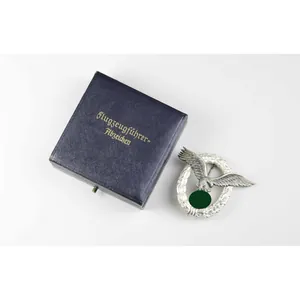 Luftwaffe Flugzeugführerabzeichen FLL im Etui, Zustand 1 MINT