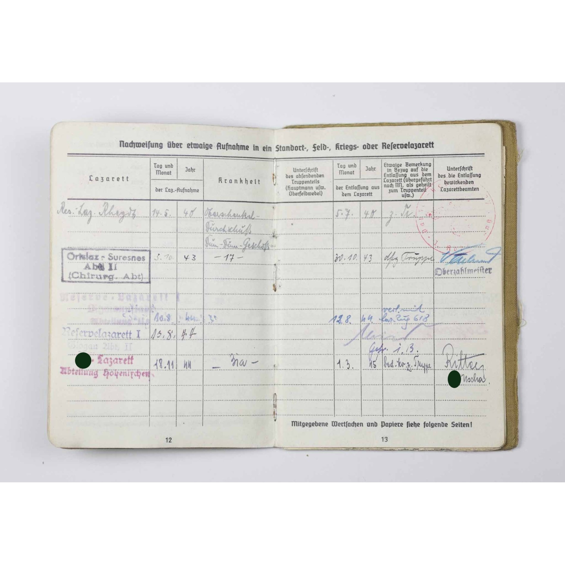 Panzer Soldbuch (DK-Träger) mit Eintrag Panzerkampfabzeichen III. Stufe (Einsatzzahl 25) Pz.Rgt. 27 (Ostfront) — image 13