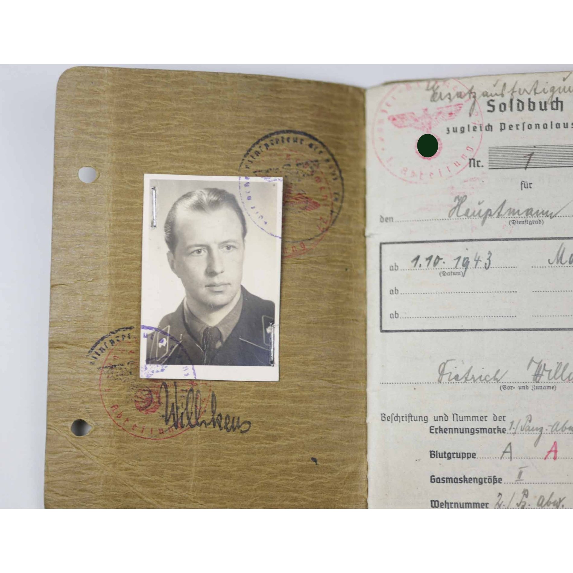 Panzer Soldbuch (DK-Träger) mit Eintrag Panzerkampfabzeichen III. Stufe (Einsatzzahl 25) Pz.Rgt. 27 (Ostfront) — image 3