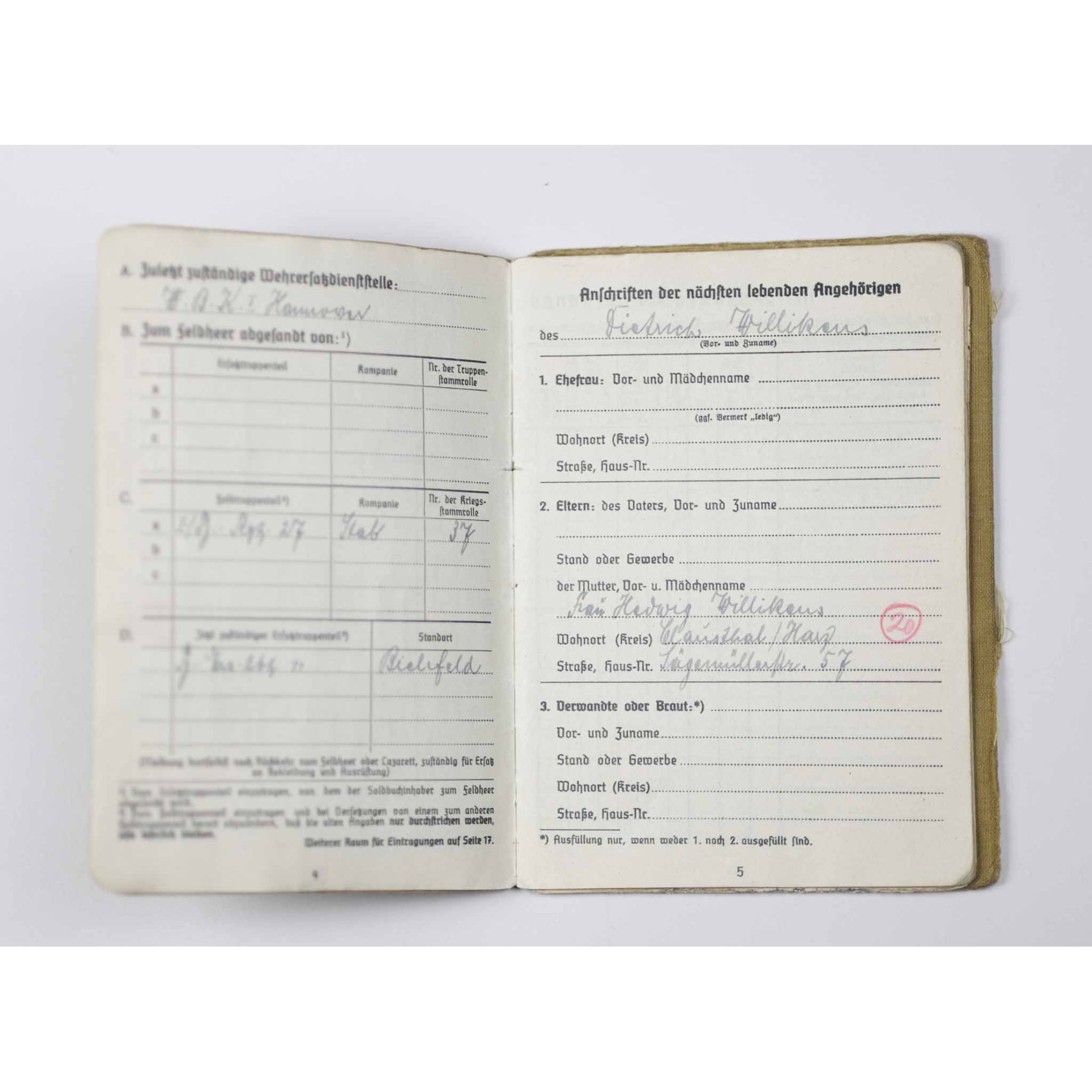 Panzer Soldbuch (DK-Träger) mit Eintrag Panzerkampfabzeichen III. Stufe (Einsatzzahl 25) Pz.Rgt. 27 (Ostfront) — image 8