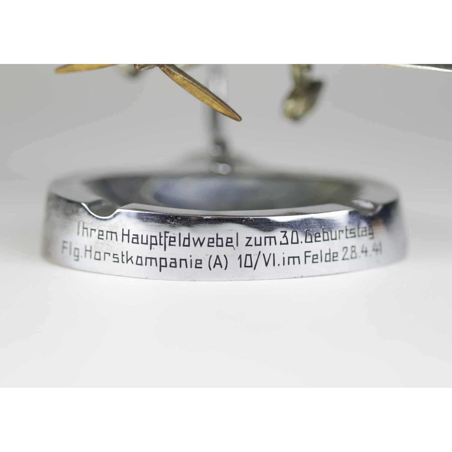 Luftwaffe Flugzeug Modell 1941 'Ihrem Hauptfeldwebel zum 30.Geburstag Flg. Horstkompanie A 10/VI. im Felde 28.4.1941' — image 3