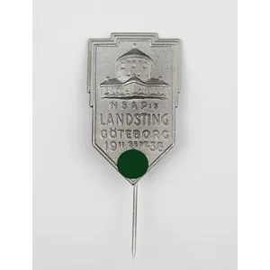 NSAP Abzeichen Landsting Göteborg Schweden 1938
