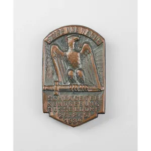 3. Reich Abzeichen Schlageter Kundgebung Düsseldorf 1934