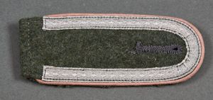 German WWII Heer NCO Slip-On Shoulder Board for Panzer Personnel