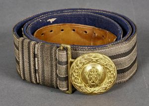 WWI Prussian Officer Brocade Belt and Buckle