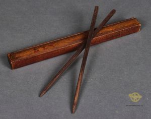 Pair of Japanese Chop Sticks in Wooden Case