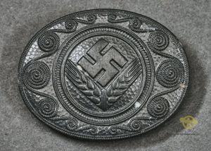 German WWII Female RAD Leader's Brooch in Silver