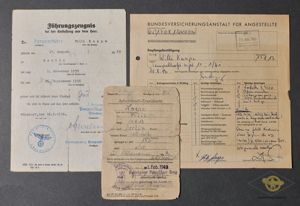 Lot of 3 Documents to Member of 5th Panzer Regiment