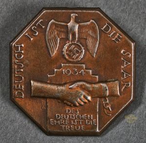 Deutsch ist Die Saar 1934 Tinnie