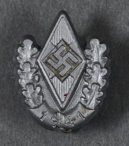 Third Reich Hitler Youth 1941 Rally Pin Back