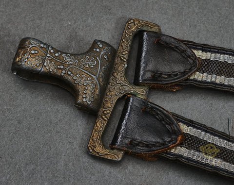 German WWII Set of 2nd Model Luftwaffe Super Deluxe Dagger Hangers — image 3