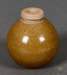 WWII Japanese Late War Ceramic (INERT!) Fragmentation Grenade
