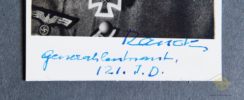 German WWII Photo of Knights Cross Winner Werner Ranck — image 2