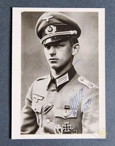 German WWII Photo of Knights Cross Winner Kurt Prinz