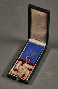 Cased WWII German SS 12 Year Faithful Service Award