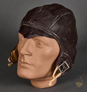 USAAF Leather Crew Member Flight Helmet