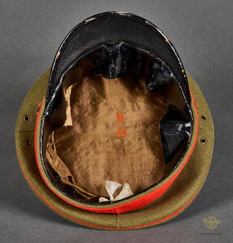 Japanese WWII Army Officer's Visor Cap Named — image 7