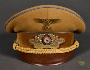German WWII Political Leader's Visor Cap for Ort Level