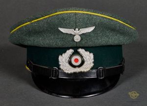 German WWII Army 'Other Ranks' Visor Cap for Signals