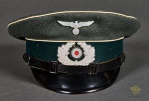 German WWII Army EM Visor Cap for Infantry Personnel