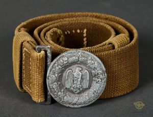 German WWII Army DAK Officer's Belt and Buckle Set