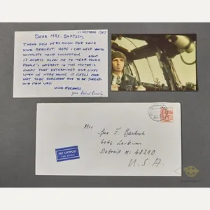 German WWII Signed Photo of Knights Cross Winner Herbert Kuntz