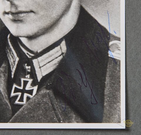 German WWII Signed Photo of Knights Cross Winner Adolf Vogt — image 4