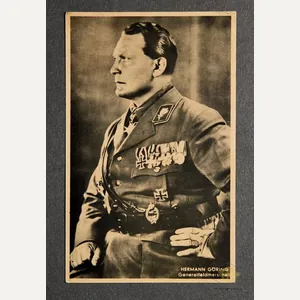 German WWII Postcard of Hermann Göring