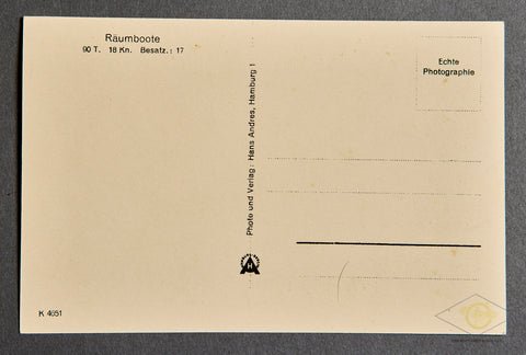 German WWII Postcard of Räumboote — image 2