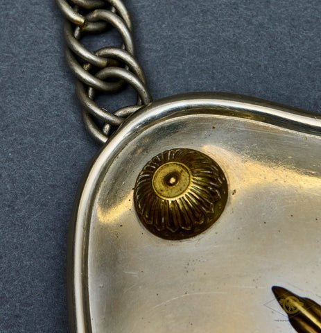 German WWII First Model SA/SS Gorget with Chain — image 4