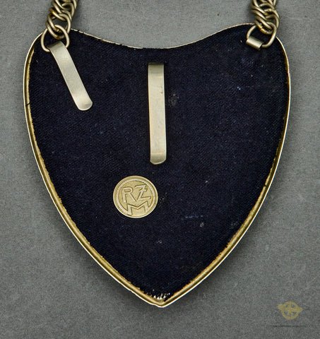 German WWII First Model SA/SS Gorget with Chain — image 5