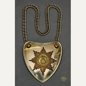 German WWII First Model SA/SS Gorget with Chain
