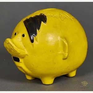 Interesting American Made WWII Anti-party Propaganda Novelty Pig Bank