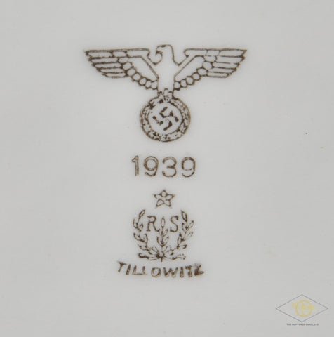 German WWII Heavy Porcelain Serving Bowl — image 4