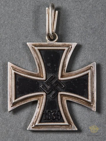 WWII German Knights Cross with Ribbon by C.E. Juncker w/Dietrich Maerz Authentication — image 4