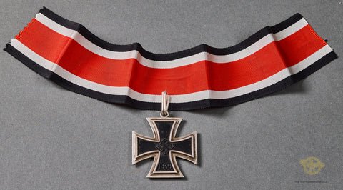 WWII German Knights Cross with Ribbon by C.E. Juncker w/Dietrich Maerz Authentication — image 8