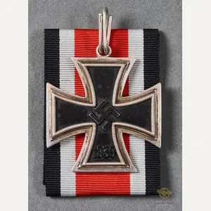 WWII German Knights Cross with Ribbon by C.E. Juncker w/Dietrich …